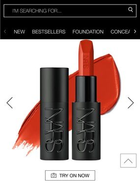 NARS Creamy Brick Red Lipstick in “insolent”